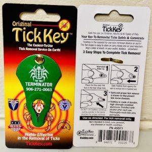 Tick Key tick removal device is safe for use on children, adults, and all types of pets.